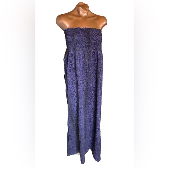 Garage Smocked Strapless Maxi Dress - Picture 1 of 6